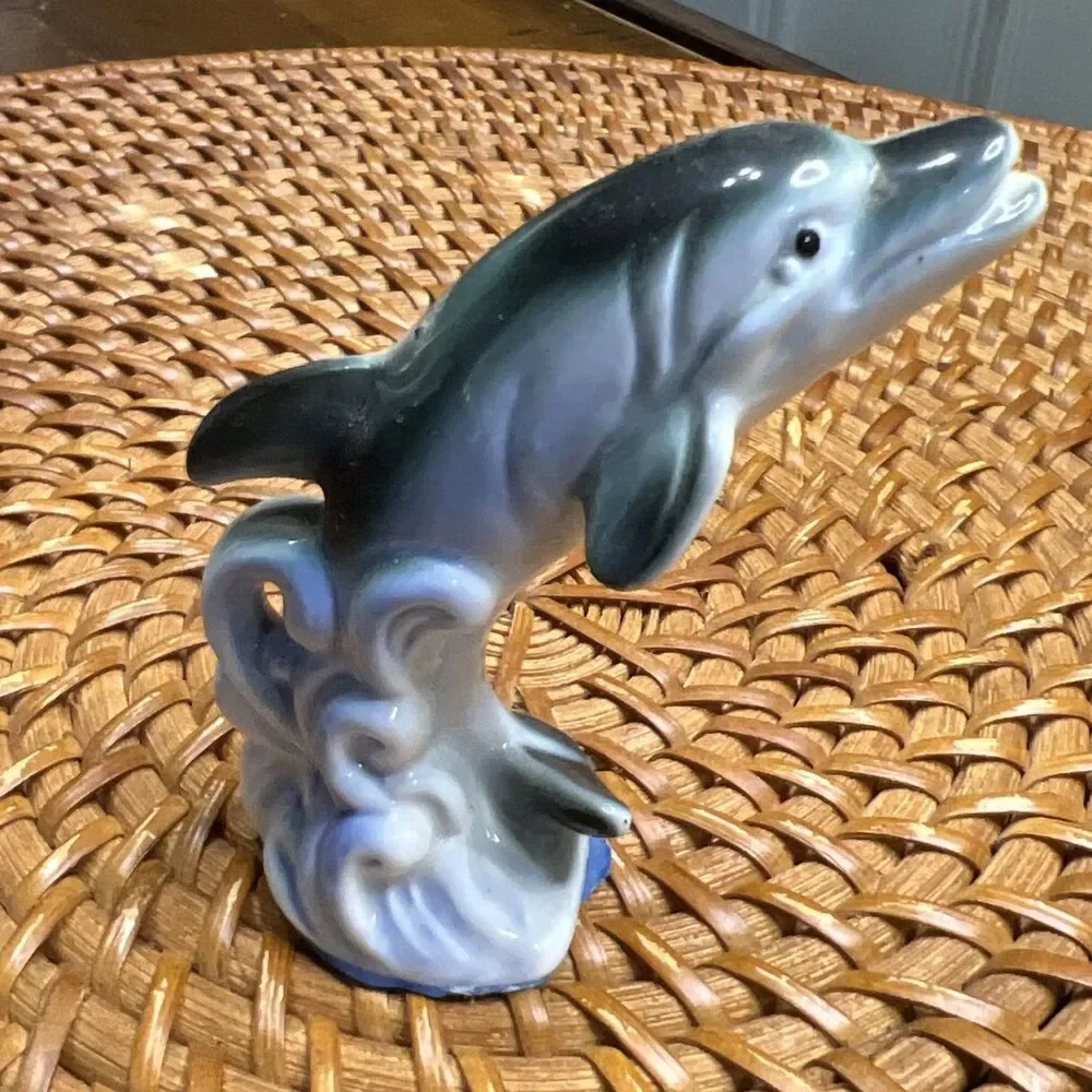 Vintage Dolphin, Mermaid Decor, Old World Vintage, Rare, Gift , Miniature